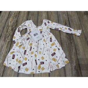 Toddler 2T Nola Tawk "The S'more the Merrier" Little Girls Fall Dress